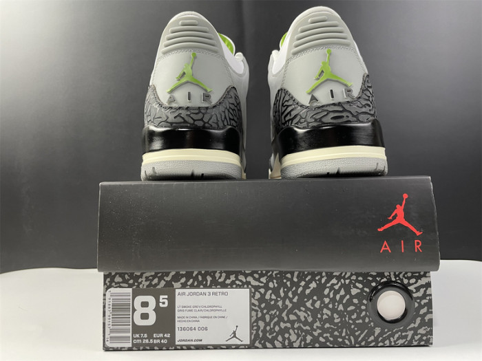 Jordan 3 Retro Chlorophyll - 136064-006