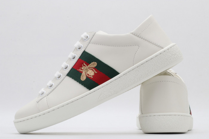 GC Ace Embroidered Low-Top Sneaker white with bee