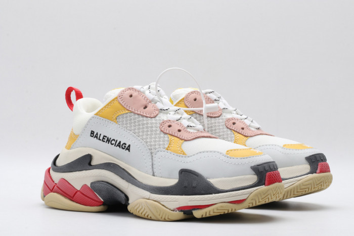 BL Triple S Cream Yellow Red 490672 w09O5 9035