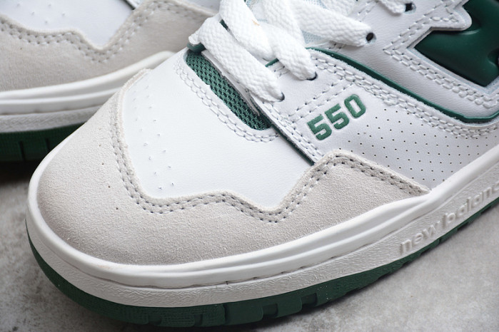NEW BALANCE 550 WHITE GREEN BB550WT1