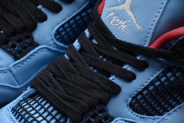 Travis Scott x Air Jordan 4 “Houston Oilers” University Blue 308497-406