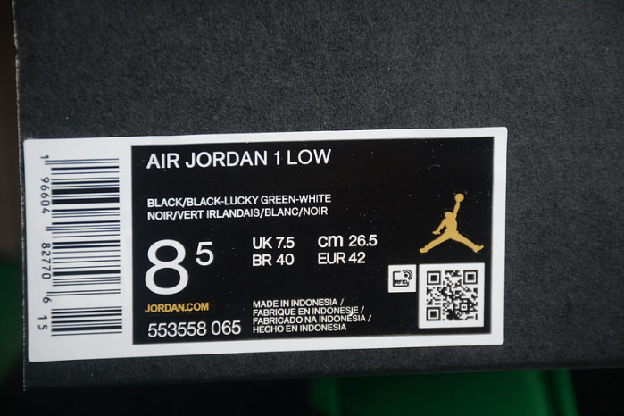 Air Jordan 1 Low "Lucky Green" 553558-065