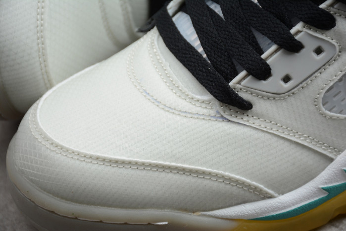 OW Air Jordan 5 SP Grey Green CT8480-105