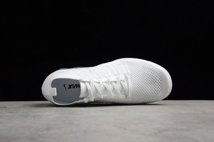 Nike Mens Air VaporMax Flyknit 2.0 Triple White 942842-100