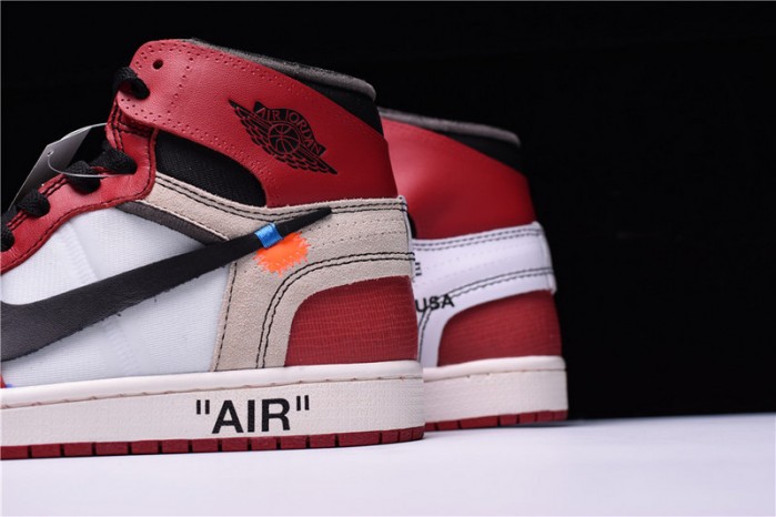 OW Air Jordan 1 Retro Chicago The Ten AA3834-101