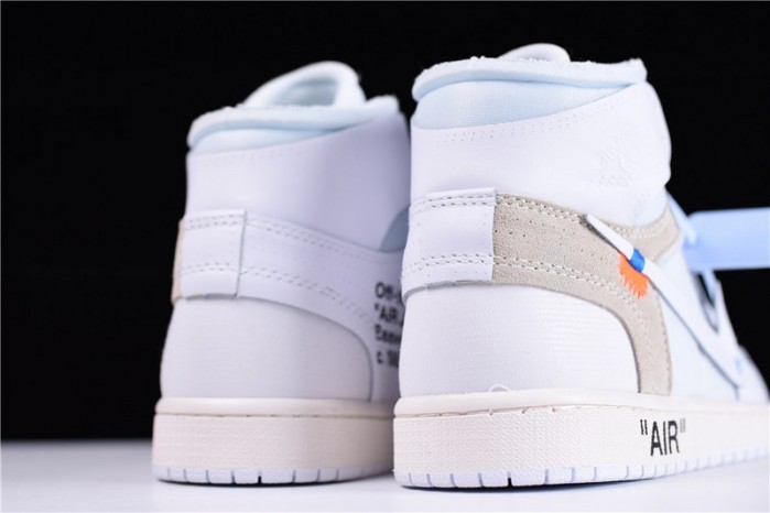 OW Air Jordan 1 Retro High White AQ0818-100